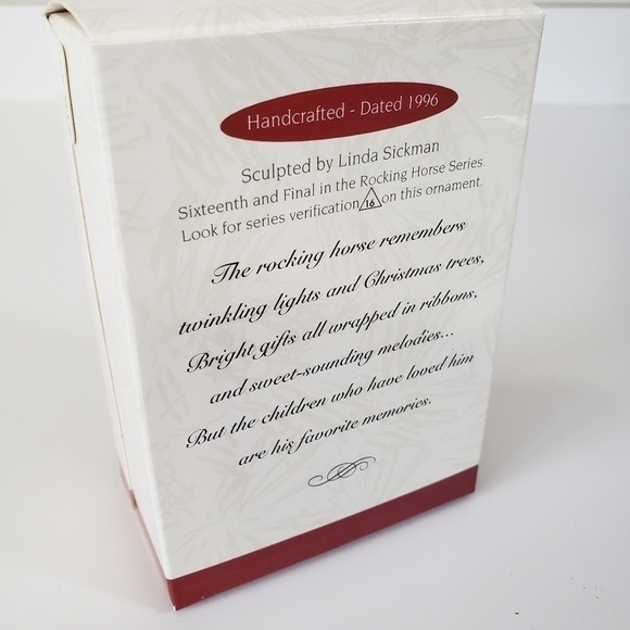 NEW Vintage Hallmark Keepsake Ornament - Rocking Horse Collection #16 Dated 1996 - Picture 3 of 4